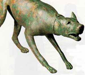 Perro de Volubilis en el Museo Arqueológico de Rabat