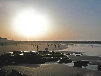 La plage de Mehdia, Kénitra